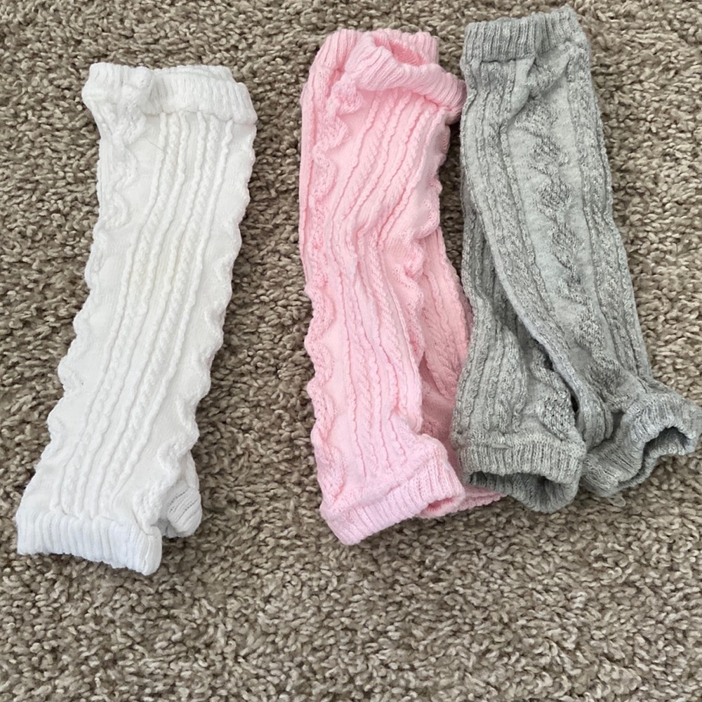 Lot baby girl leg warmers